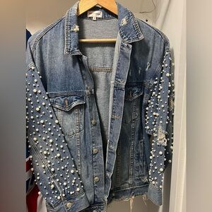 Sunset & Spring Pearl Denim Jacket
